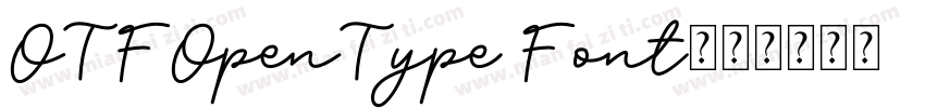 OTFOpenType Font字体转换